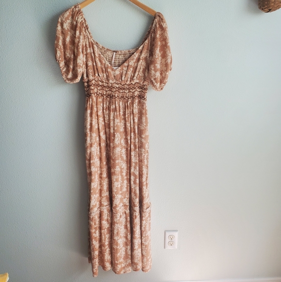 SOLD 🤍Free People cotragecore cotton maxi dress XS - Picture 2 of 8
